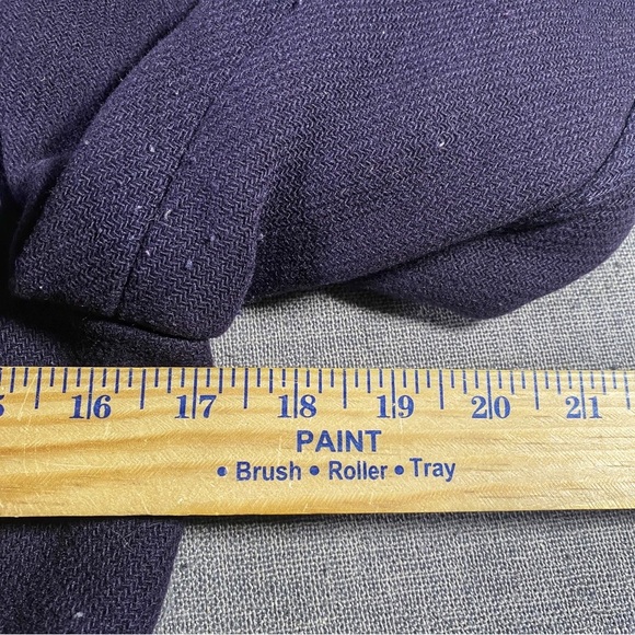 J Crew Blue Peacoat with Structured Shoulders and Tailored Silhouette - Picture 4 of 5